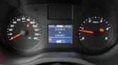 Vehicle instrument cluster: left speedometer, right tachometer, center display shows trip 2434.4 km and total 44545 km, time 09:37, temp 13°C; seatbelt and parking brake warnings lit.