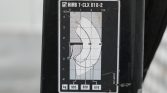Close-up of a bicycle frame label showing a geometry diagram with arc shapes, titled HAB T-CLX 018-2, and three weight indicators at the bottom (995, 920, 610 kg).