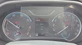 Car dashboard with speedometer on the right (0–220 km/h) and tachometer on the left, center display shows Trip 1 0.4 km, N gear, odometer 72 km, ready indicator.