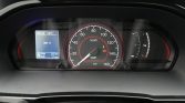 Center instrument cluster: speedometer up to 160 km/h with 'READY' indicator and warning lights, flanked by a left digital display and right fuel gauge area.