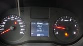 Car dashboard with speedometer and tachometer; central screen shows trip 35.2 km, odometer 116,691 km, outside temp 17°C, time 11:20, and low fuel warning.