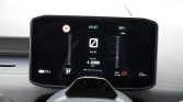 Digital car dashboard showing 0 km/h speed, 200 km range, 51% battery, gear P, outside temp 18°C and a warning light.